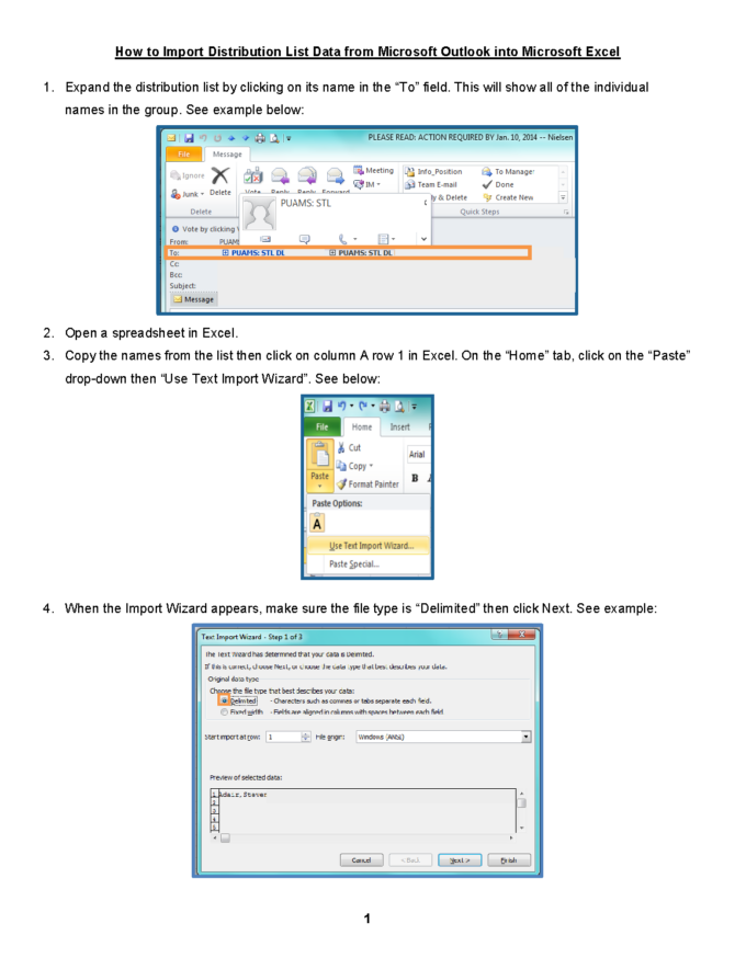 How to Import Distribution List Data from Microsoft Outlook into Microsoft Excel_Page_1