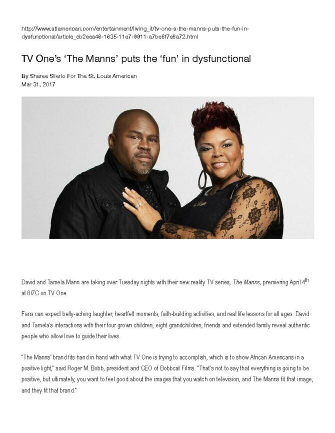 TV One’s ‘The Manns’ puts the ‘fun’ in dysfunctional _ Living It _ stlamerican.com_Page_1